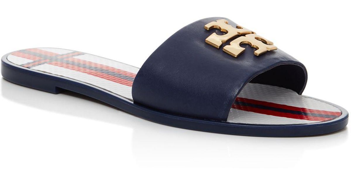 logo jelly slide tory burch