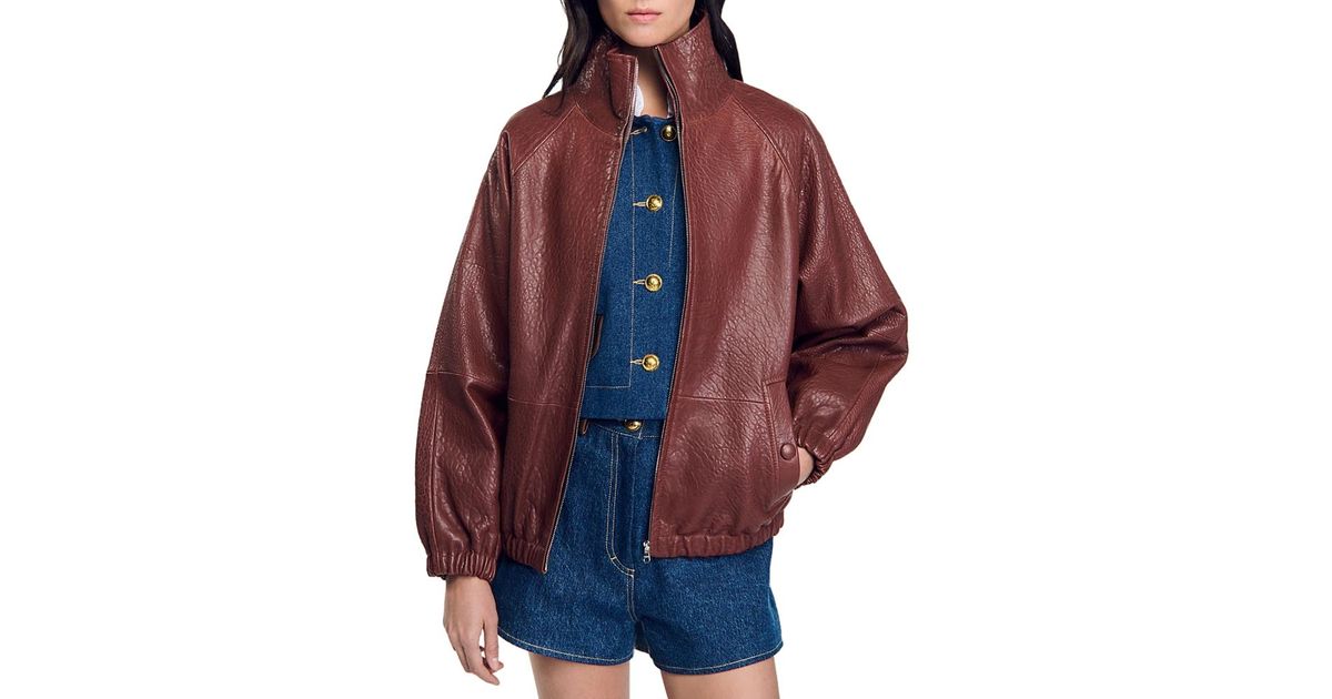 【SANDRO】Jordan Leather Jacket Sandro_SFPBL00768-20_F_1.jpg