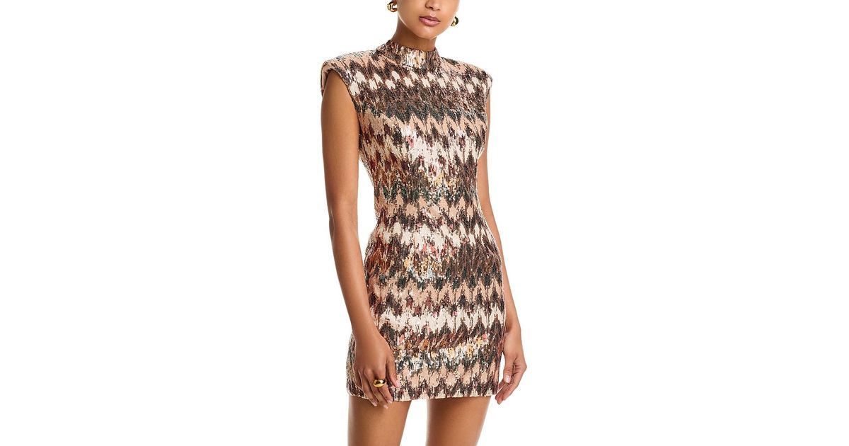 Ramy Brook White Sequin Mini Dress main image 0