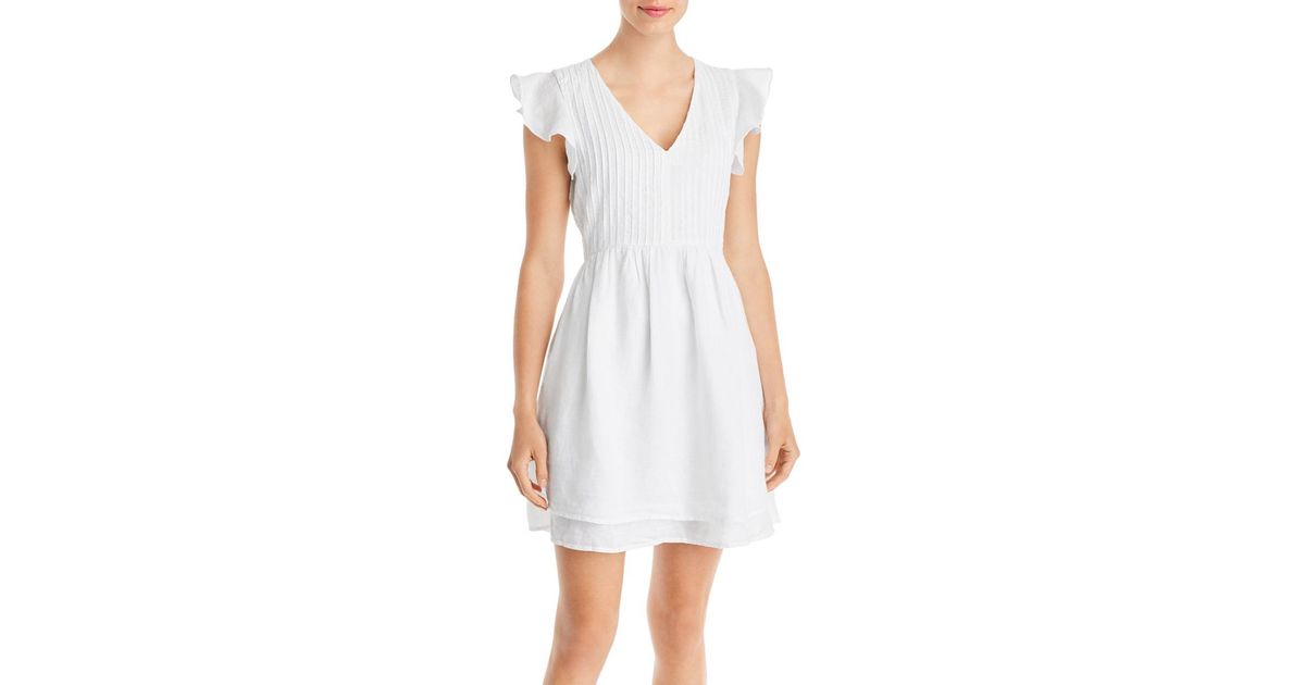 Vineyard Vines Pintuck Linen Dress in White Lyst