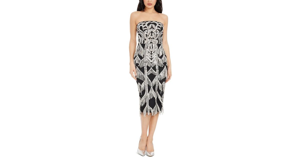 dress the population viviana dress Viviana Dress XXS / BLUSH MULTI
