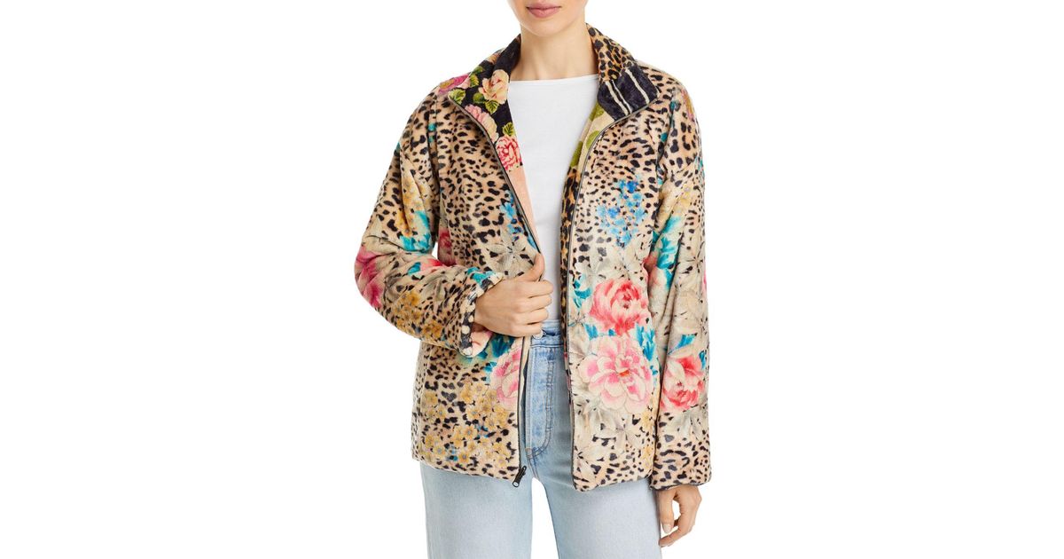 Johnny Was Portofino Lynx Sherpa Jacket Lyst