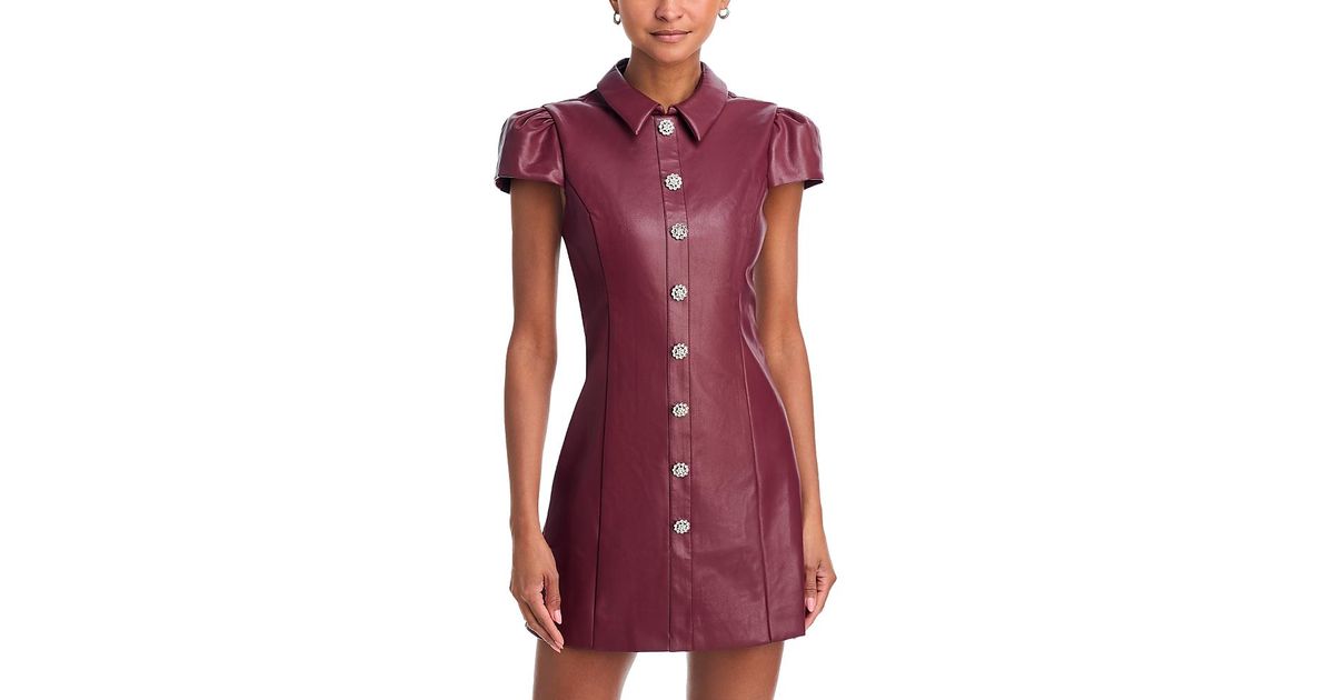 knee length dresses for ladies Vegan Leather Mini Dress/Jacket – SASHAY COUTURE BOUTIQUE main image 0