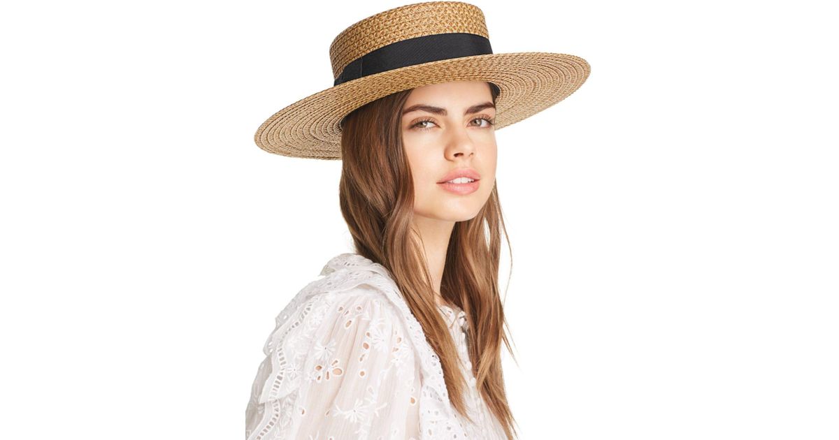 Eric Javits Gondolier Boater Hat | Lyst