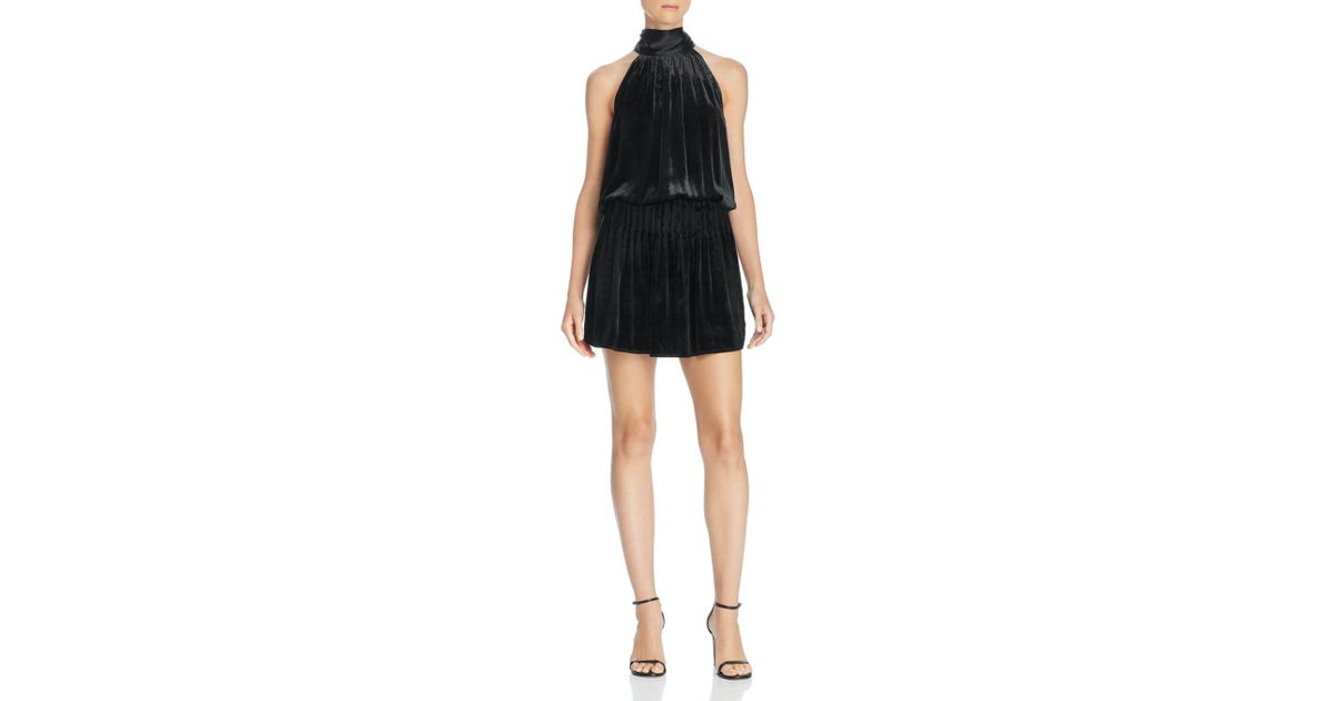 ramy brook paige velvet dress