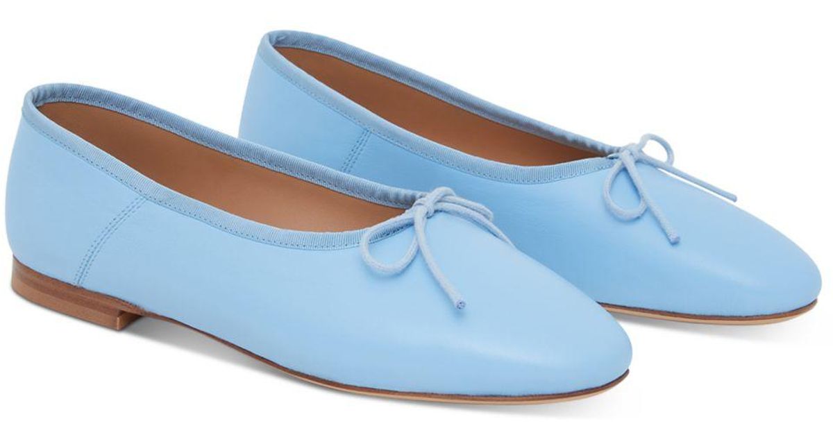 Mansur Gavriel Leather Dream Ballerina Flats in Sky (Blue) Lyst