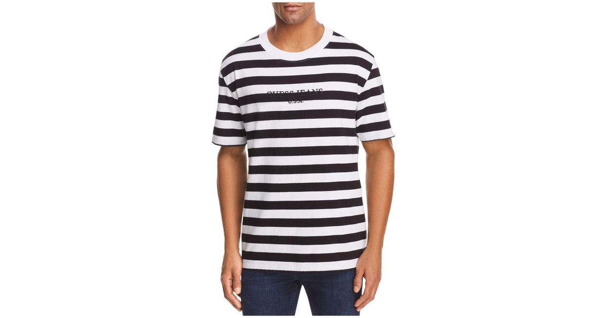 black and white guess shirt