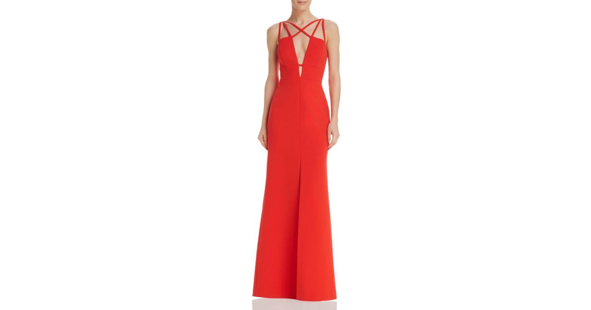 bcbgmaxazria red gown