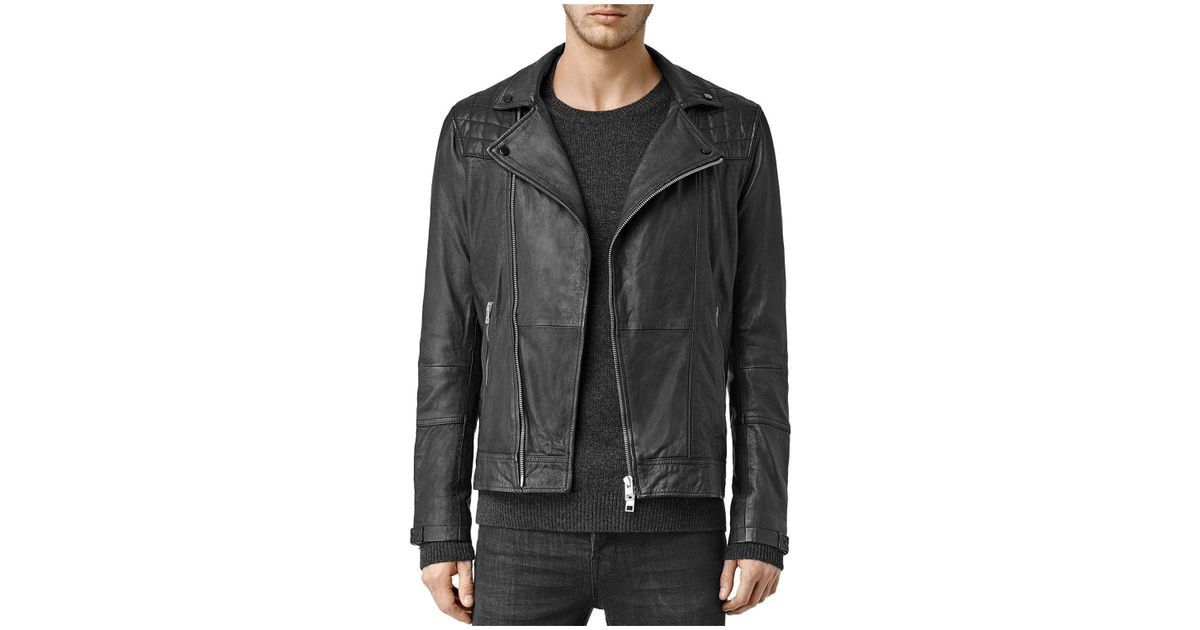 All saints kushiro leather jacket best sale