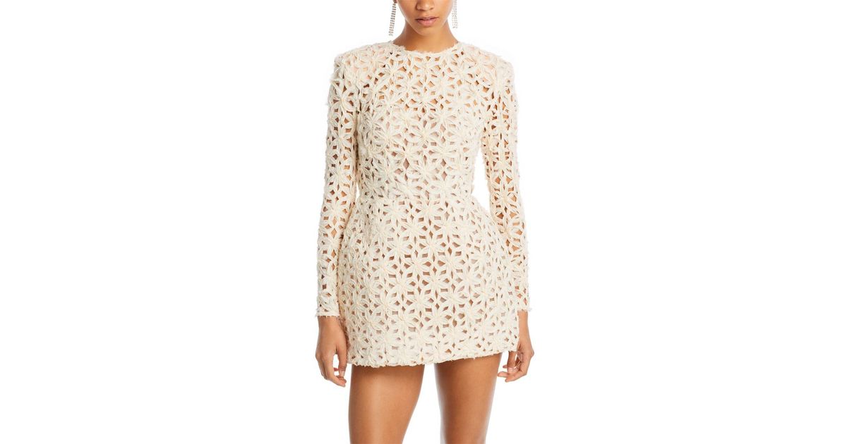 Bronx and Banco Casey Lace Mini Dress in White | Lyst