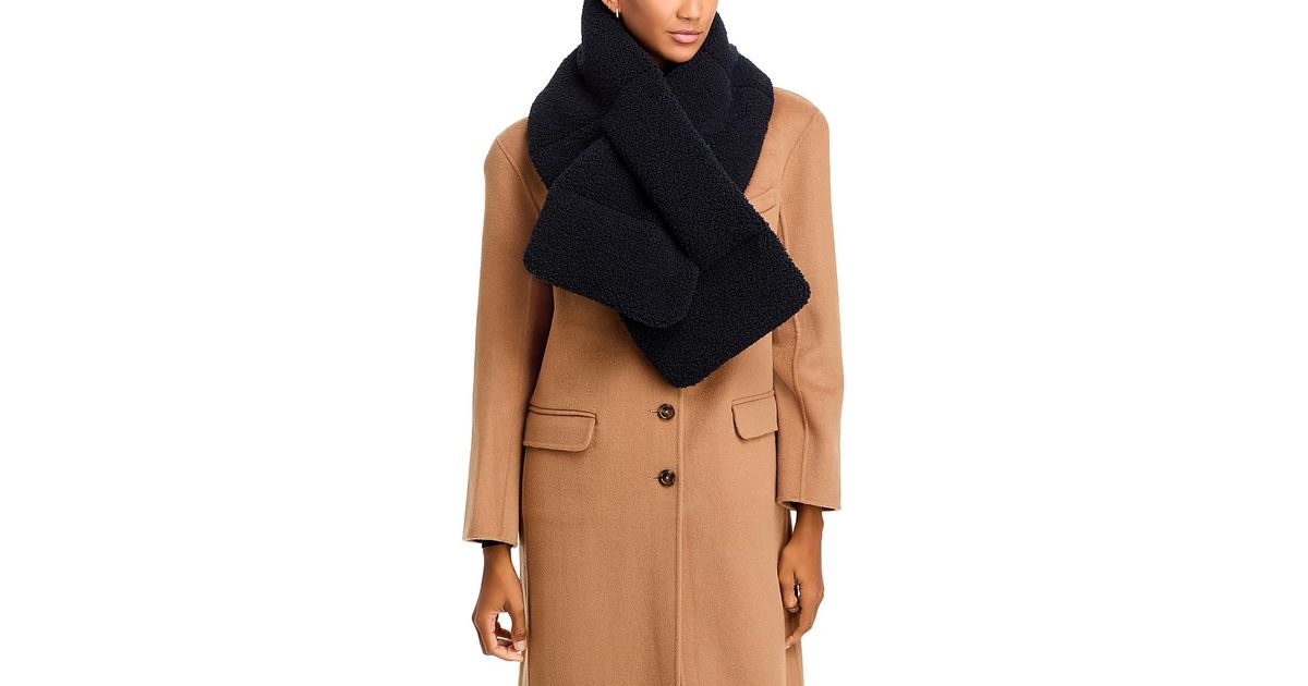 UGG Aw Fluff Rev Scarf in Blue | Lyst