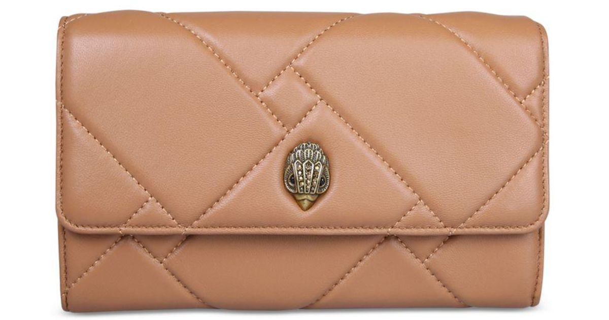 Kurt Geiger Kensington Quilted Leather Wallet On A Chain in Brown Lyst