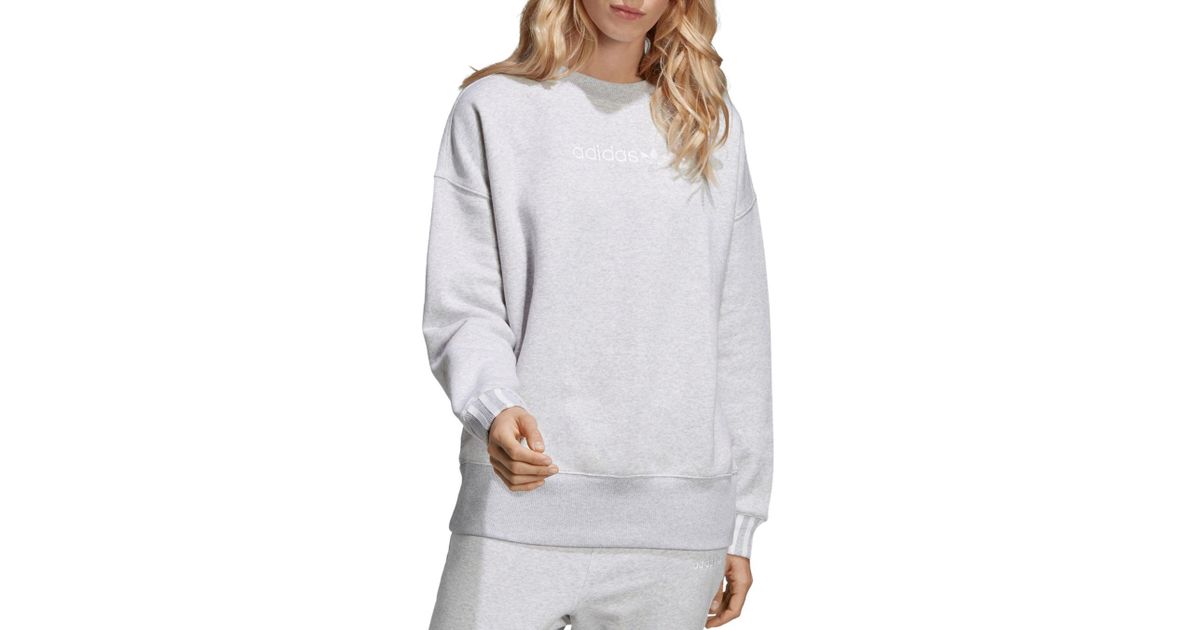 adidas originals coeeze fleece sweatshirt in black