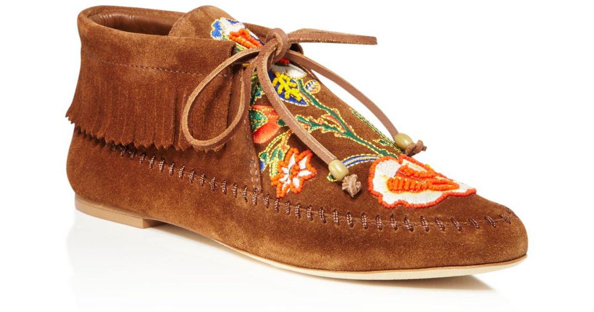 tory burch huntington fringe bootie