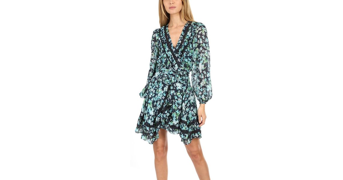 Zimmermann Moncur Wrap Short Dress in 