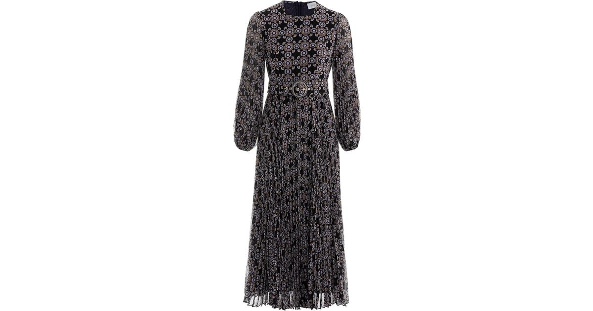 zimmermann sunray long sleeve midi
