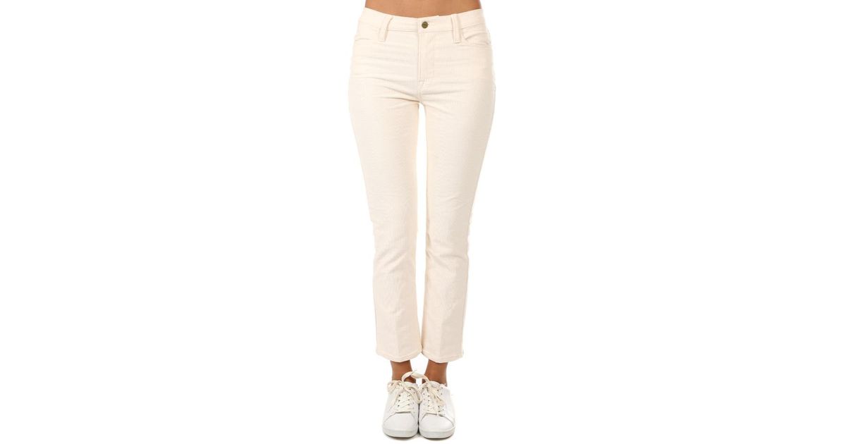 frame le high straight white