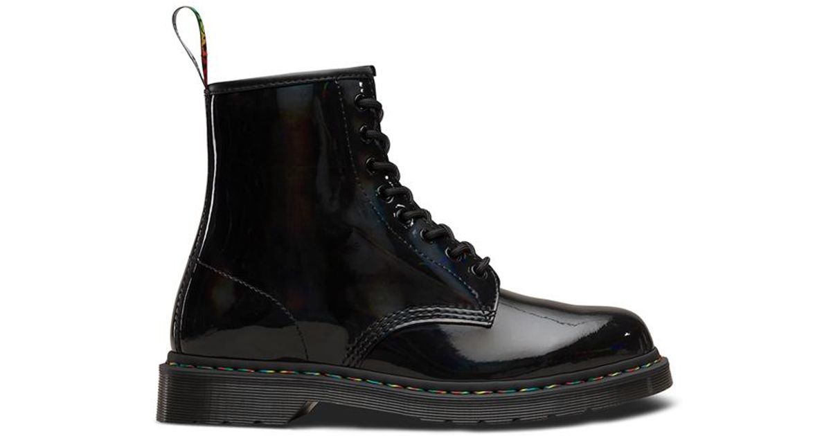 doc martens 1460 rainbow patent