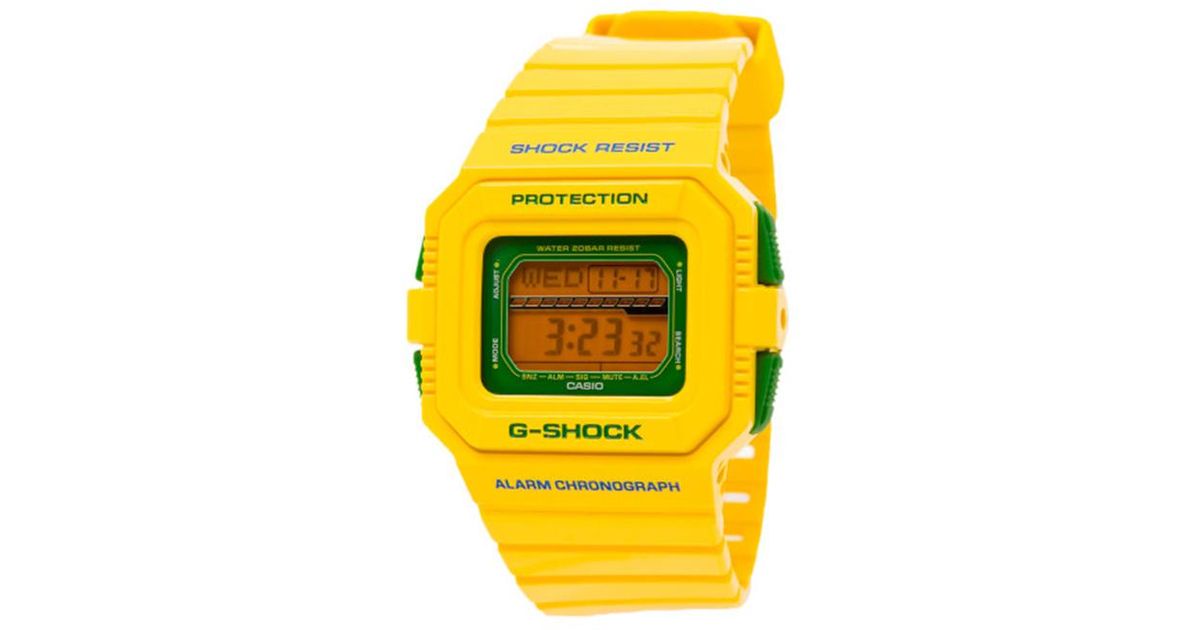 g shock yellow green