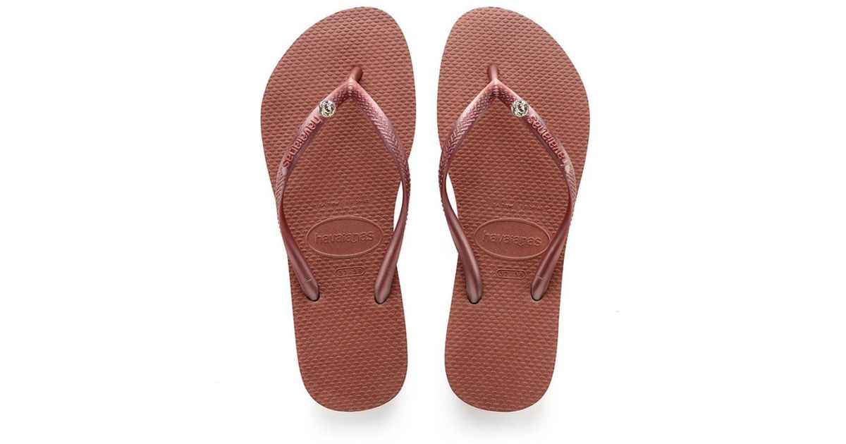 havaianas slim bronze