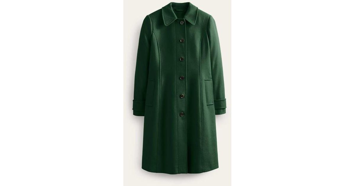 Boden Durham Wool Collared Coat in Green Lyst UK