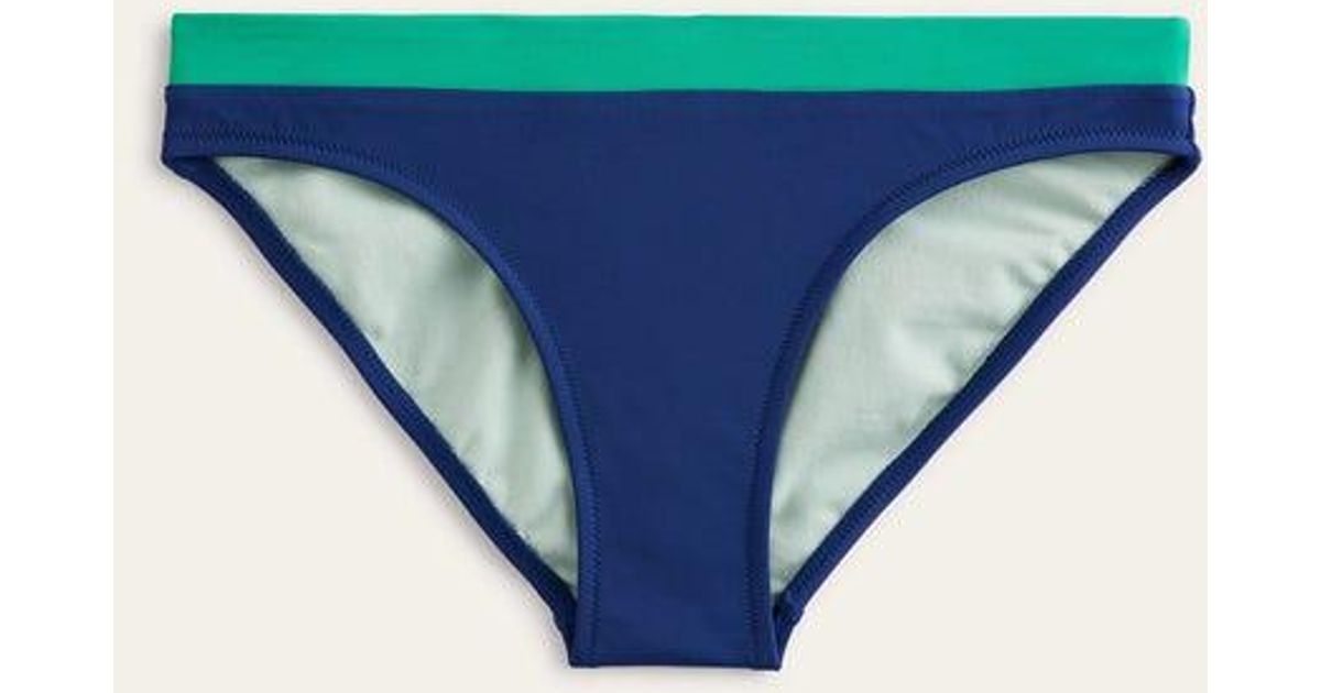 Boden Panel Bikini Bottoms Navy, Oceanside Colourblock in Blue | Lyst