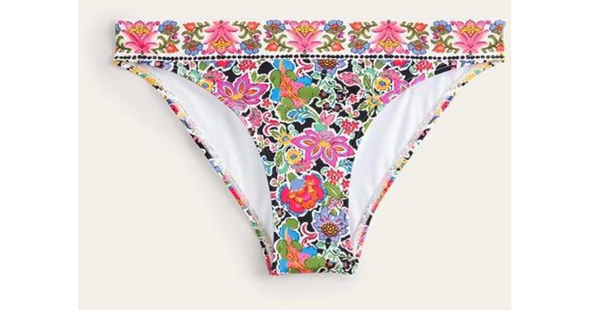 Boden Classic Bikini Bottoms Multi, Carnation Garden in White Lyst