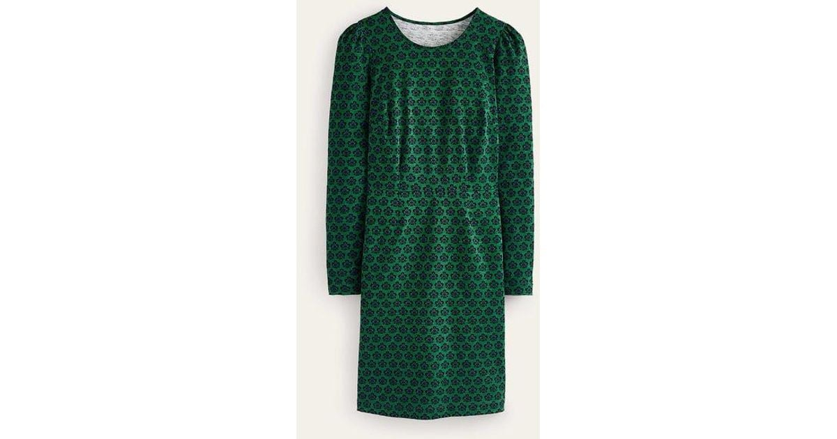Boden Penelope Jersey Dress Amazon Green, Carnation Stamp Lyst
