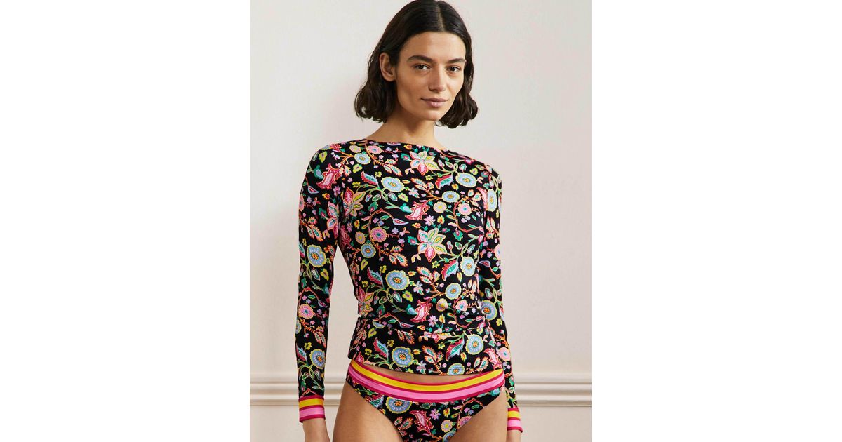 Boden Rash Guard Nero, Opulent Paradise in Black Lyst