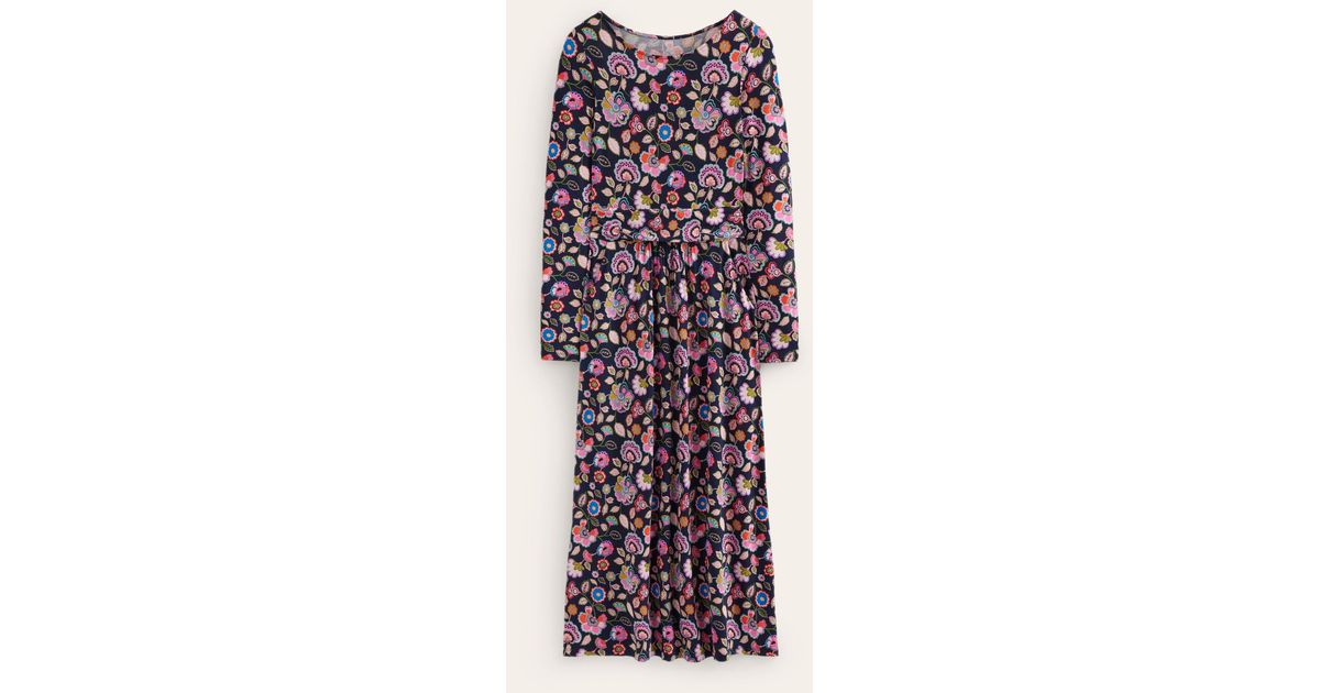 Robe Midi Amelie A Manches Longues Femme Boden en coloris Violet Lyst