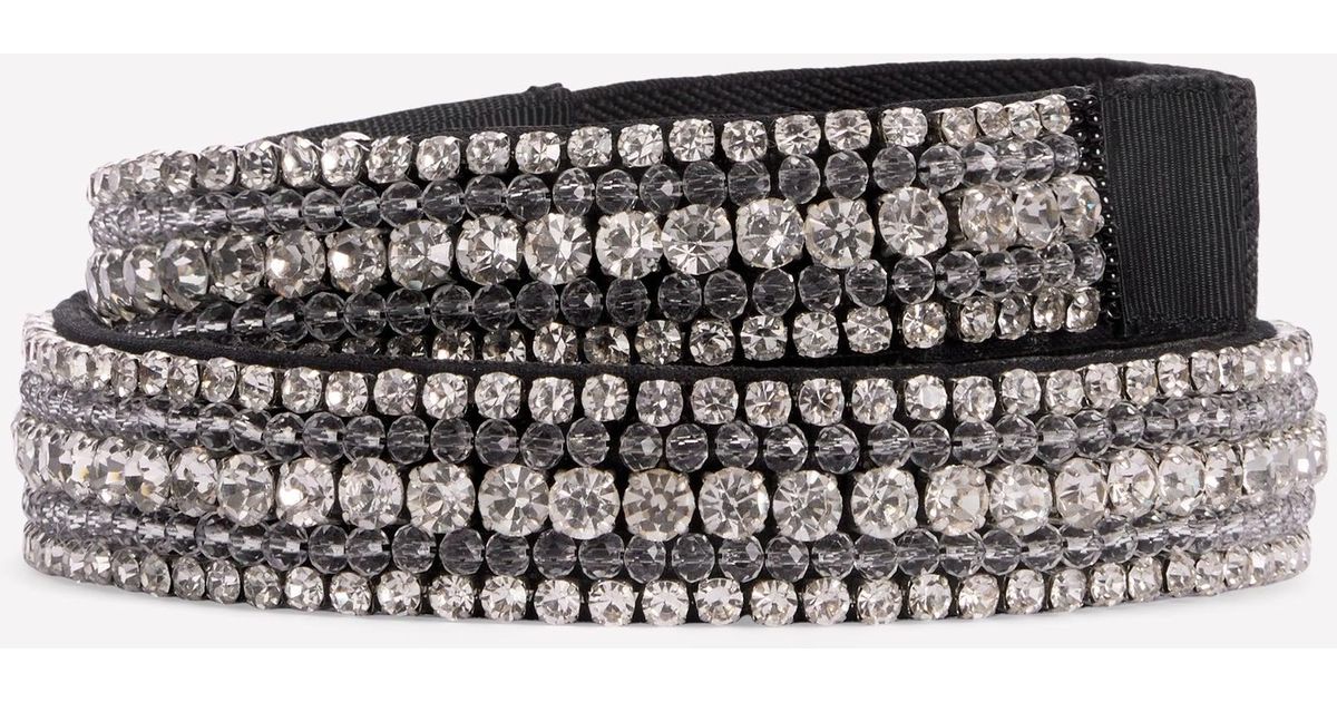 NWT Boden Rhinestone Crystal-Embellished Black Belt. Womens Black Belts With Diamond Studs | Boot Barn main image 4