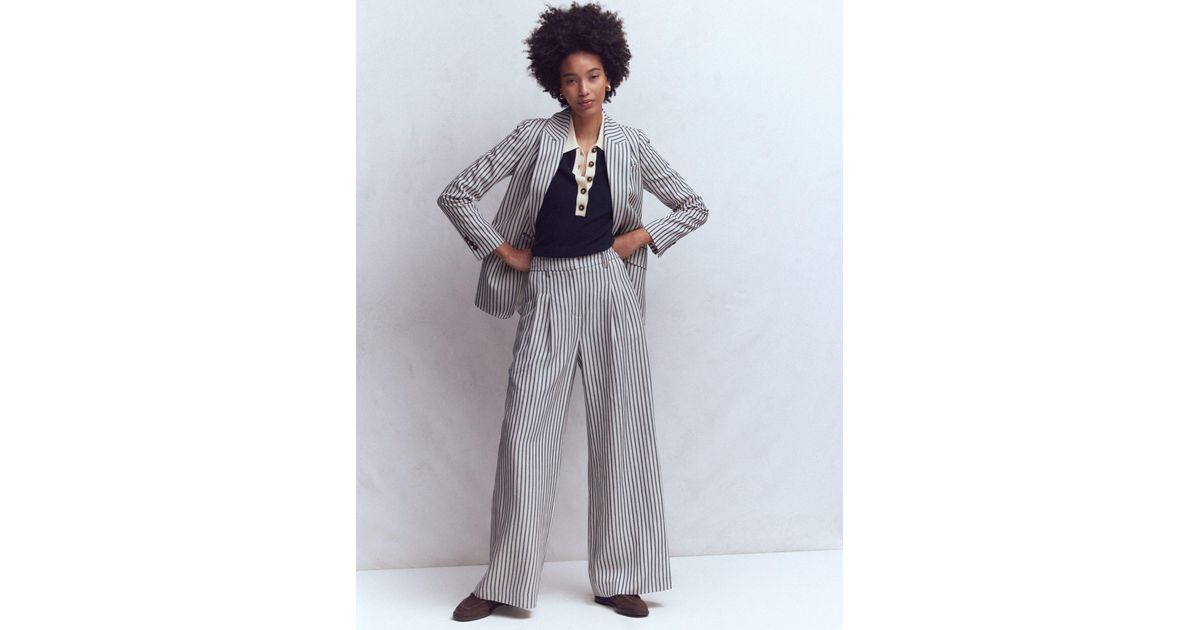 Boden Kensington Wide Leg Trousers | Lyst UK