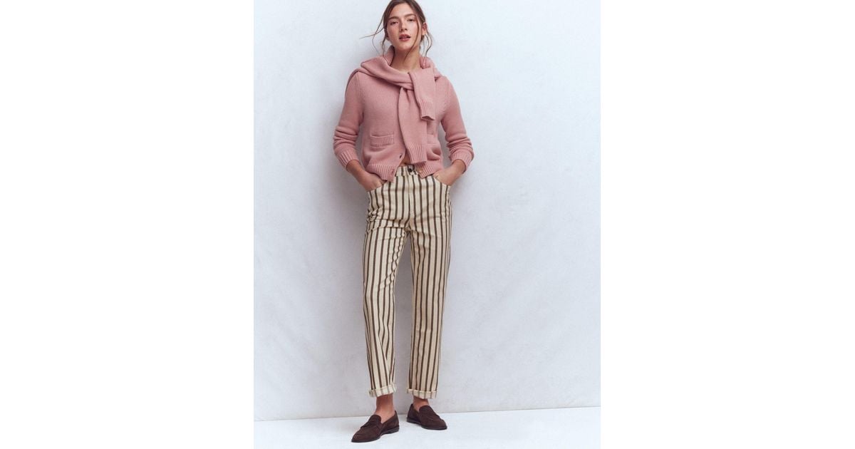 Boden High Rise Straight Jeans in Pink | Lyst