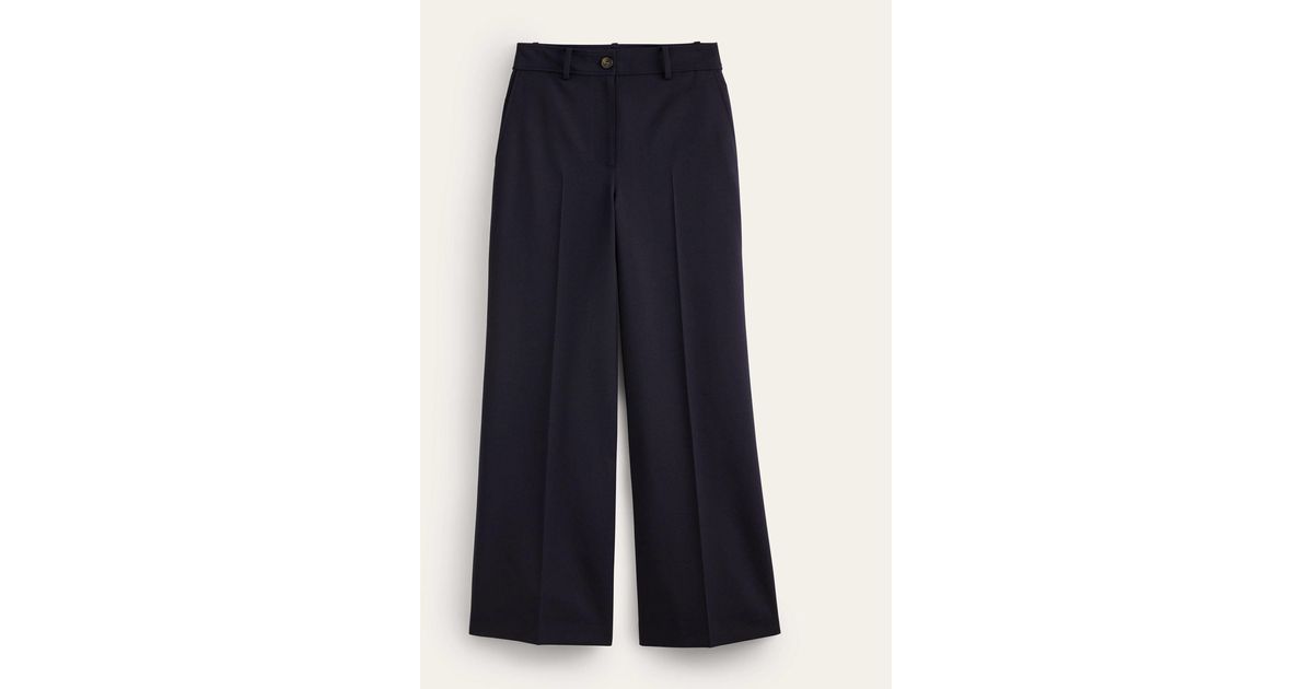 Boden Blue Westbourne Wool Trousers