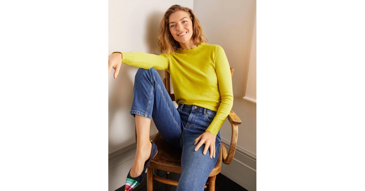 boden hambleden scallop jumper