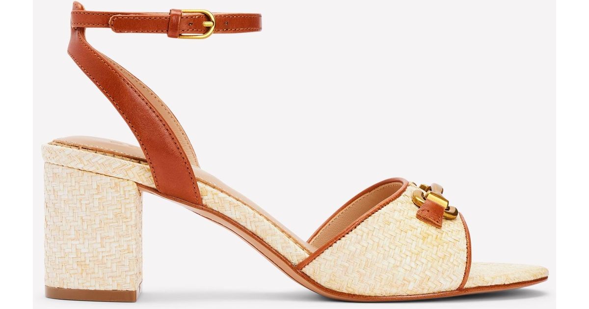 Boden Iris Snaffle Block Heel Sandal in Pink | Lyst