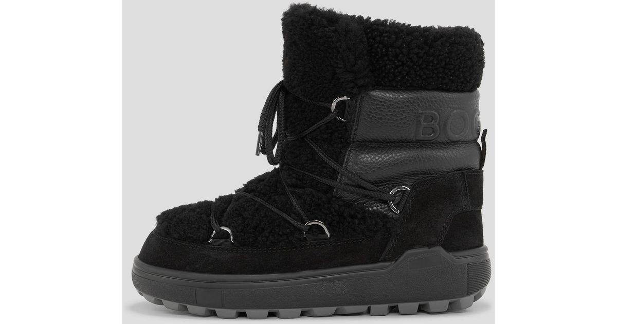 Bogner Chamonix Snow Boots With Spikes in Black Lyst