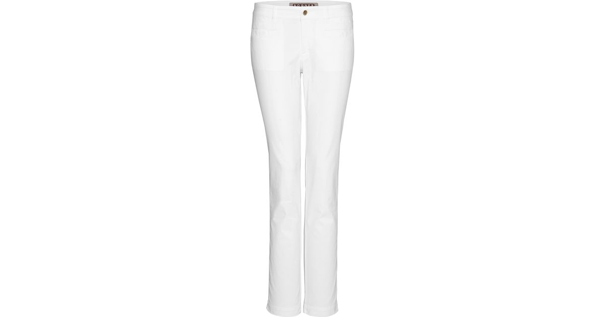 Bogner Canvas Golf Pants Gina in White Lyst