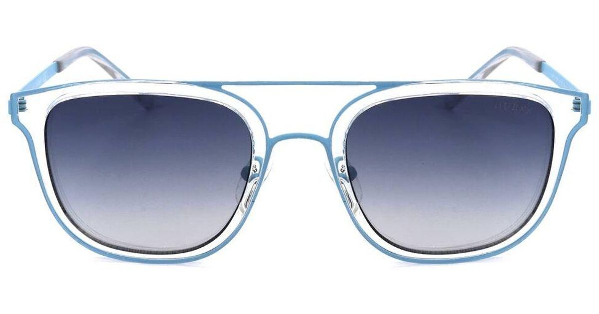 Guess Men's Sunglasses Gu6981 Shiny Blue for Men Lyst