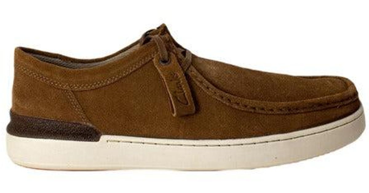 Clarks Rubber Men Sneakers in Brown for Men Lyst UK