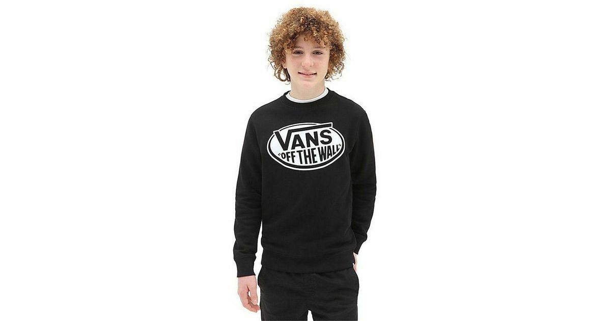 Vans Men's Sweatshirt Without Hood Off The Wall Black for Men | Lyst