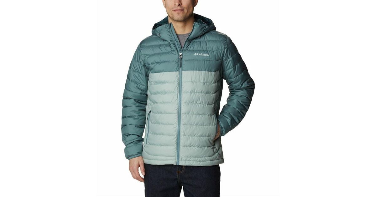 Columbia Men's Sports Jacket Powder Litetm Blue in Green for Men Lyst