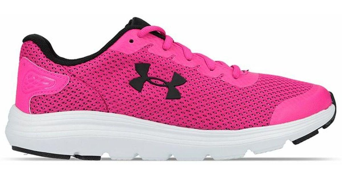Under Armour Running Shoes For Adults Surge 2 Lady Dark Pink | Lyst
