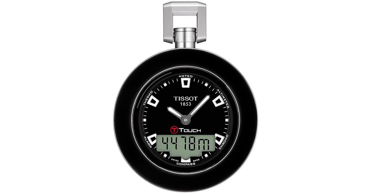 Tissot Pocket Watch Pocket Touch Ø 43 Mm in Black for Men Lyst