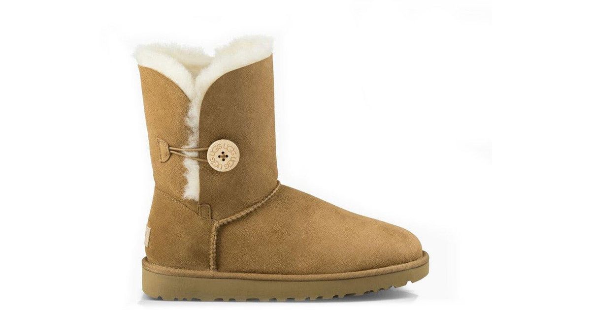 brown uggs with buttons