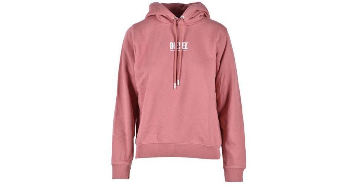 DIESEL Hoodie In Pink | Lyst UK