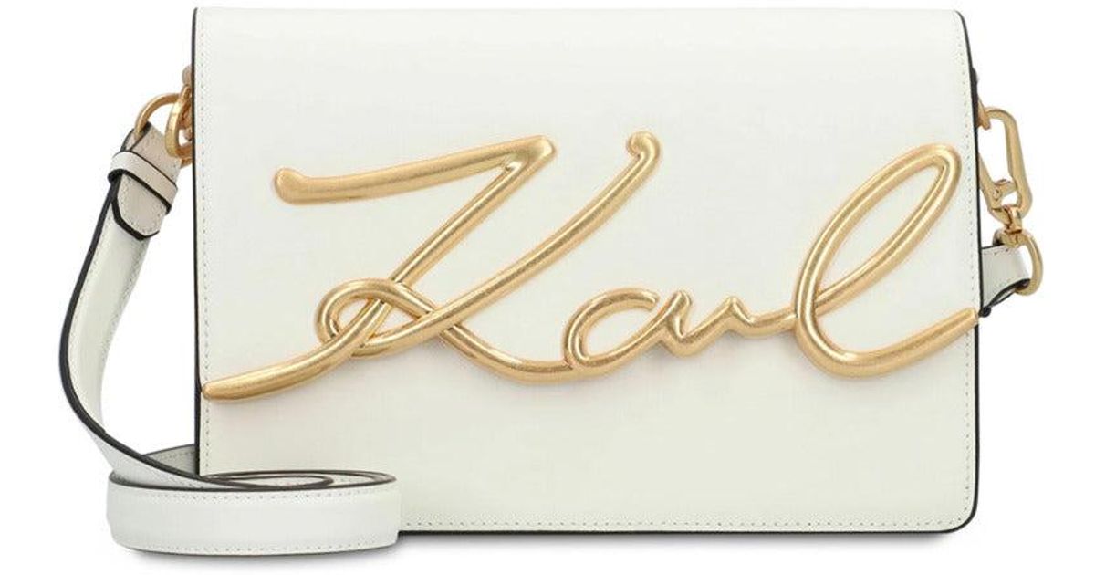Karl Lagerfeld Clutch Bag in Natural Lyst