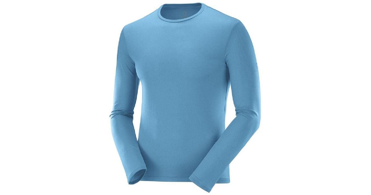 Salomon Men's Long Sleeve T-shirt Agile Training Ls Sky Blue Celeste for Men  | Lyst UK