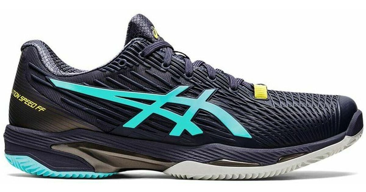 Asics Men's Tennis Shoes Solution Speed Ff 2 Cla Navy Blue for Men