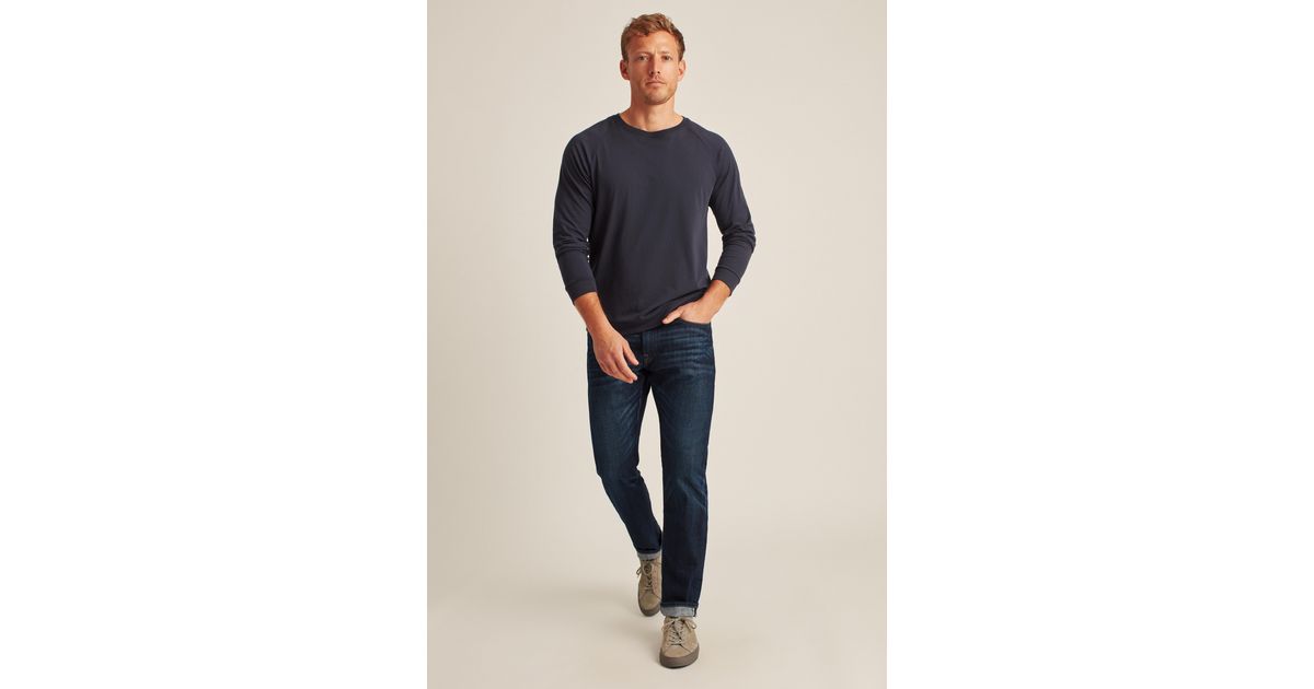 Bonobos Denim Selvage Stretch Jeans in Dark Wash (Blue) for Men | Lyst